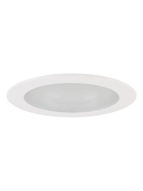 Product image for Elite Lighting B437WH 4 Inch White Smooth Frosted Lens Shower Trim