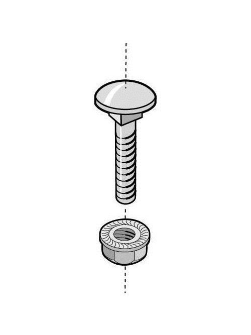 Product image for Cablofil 941084 Ezbn1/4ez Round Head Screw and Flange Nut