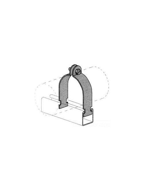 Product image for Unistrut PS 1200 8 EG 100 Pair 8 Inch Electrogalvanized Channel Tubing Clamp