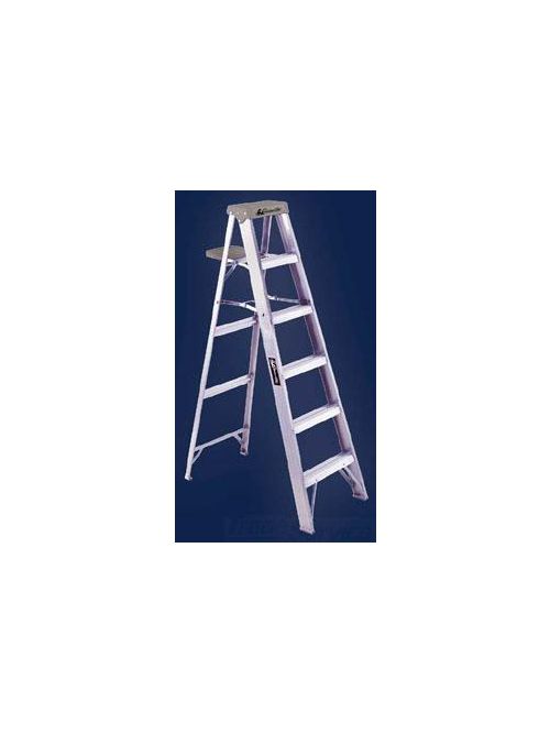 Product image for L-VIL AS3006 6' Aluminum Stepladder Type IA 300lbs
