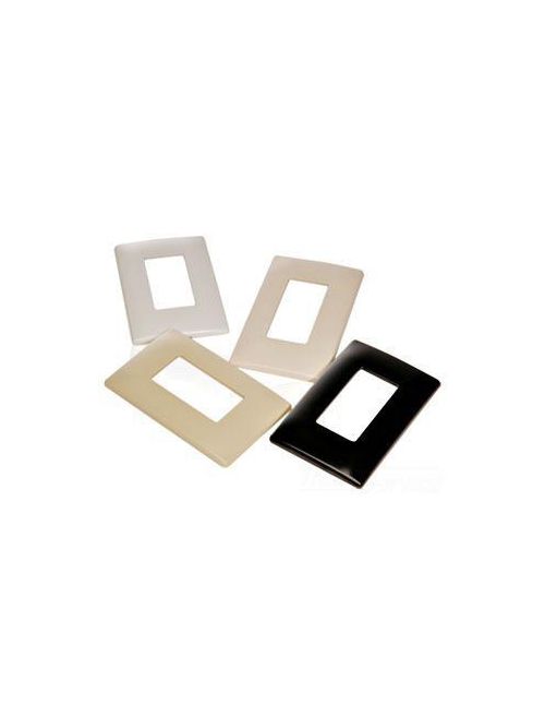 Product image for Wattstopper DPP1-I 4.87 x 3.10 Inch 1-Gang Ivory Screwless Decorator Wallplate