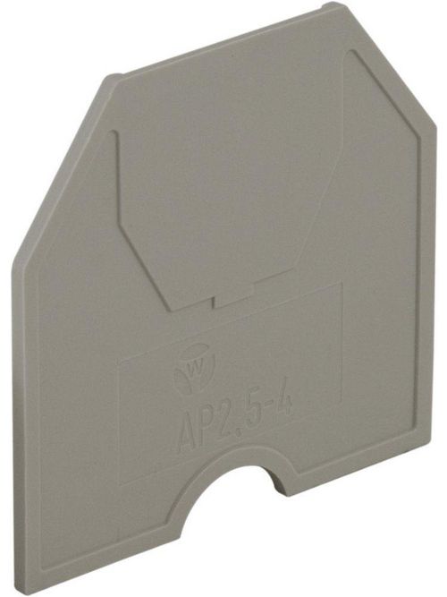 Product image for Square D AB1AC24 0.06 Inch Gray Terminal Block End Plate