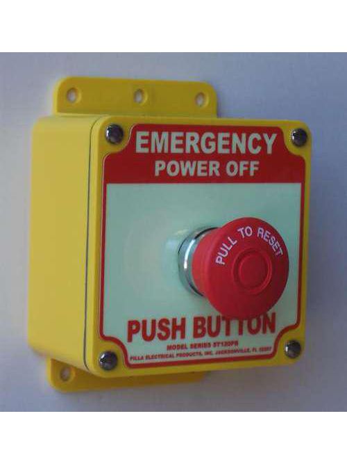 Pilla Electrical Products, Inc. ST120PBFN1 NEMA 1 Emergency Power Off Push Button Station Pilla Electrical Products, Inc. ST120PBFN1 NEMA 1 Emergency Power Off Push Button Station