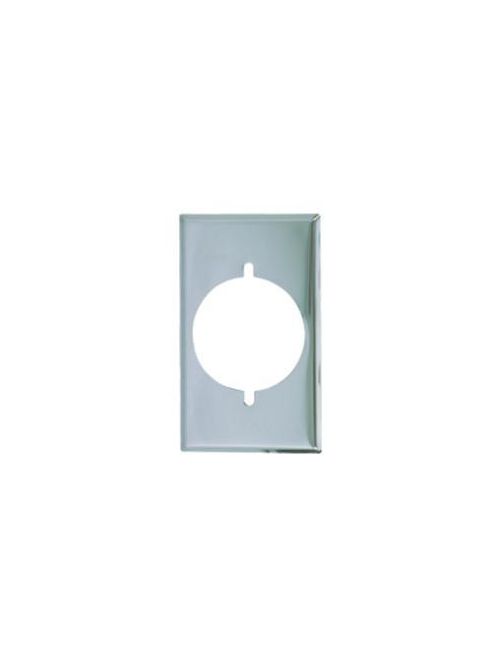 Product image for Eaton Wiring Devices 39CH 1-Gang Chrome Standard Size Power Outlet Wallplate