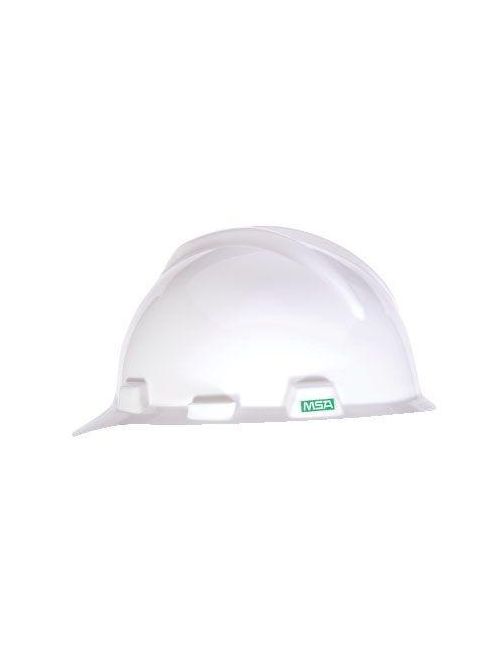 Product image for MSA 475369JER JER01 WHITE HARD HAT W/ J E RICHARDS BL66460 ON THE FRONT