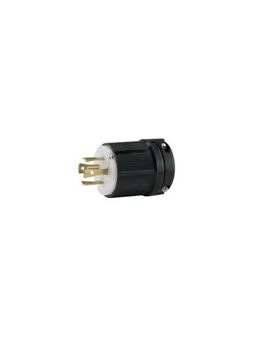 Product image for Arrow Hart Wiring CWL1730P 30 Amp 600 VAC 3-Phase 3-Pole 4-Wire NEMA L17-30 Black/White Locking Plug