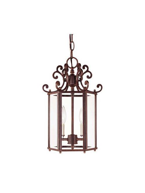 Product image for Savoy House Lighting KP-3-500-2-40 Liberty 2-Light Walnut Patina Foyer Pendant