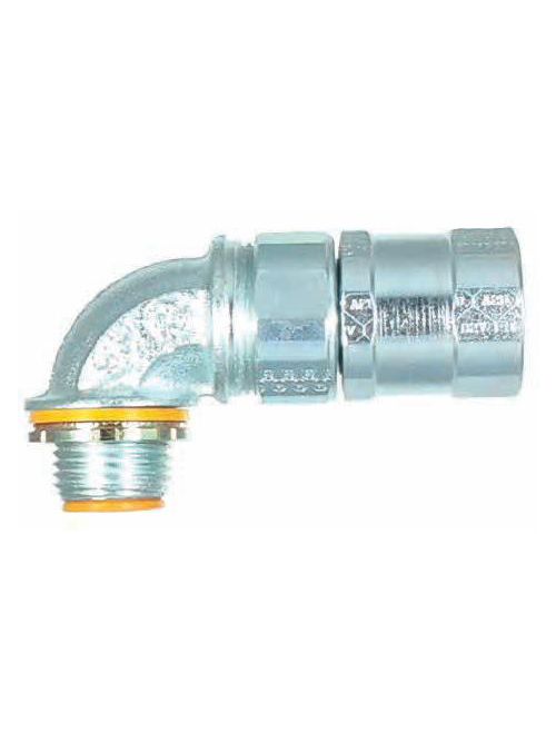 Product image for American Fittings FLX12590B 1-1/4" SPECflex™ FMC 90deg Connector w/Insulated Throat, Steel (USA)