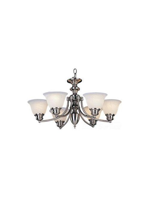 Product image for Maxim Lighting 2684MRSN 100 W 6-Light Chandelier