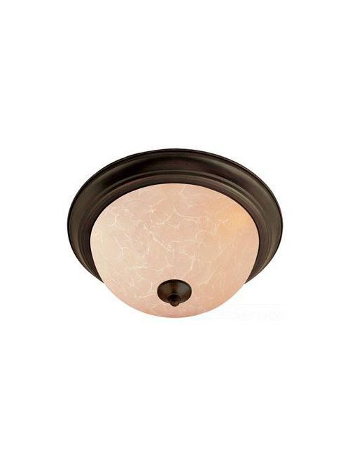 Product image for Essentials 2 Light Flush Mount - Oil Rubbed Bronze w/ Wilshire Glass