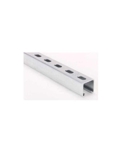 Product image for Haydon Strut Corp H134OS-20PG 20 Foot x 1-5/8 Inch x 1-5/8 Inch 14 Gauge Pre-Galvanized Steel Slotted Channel