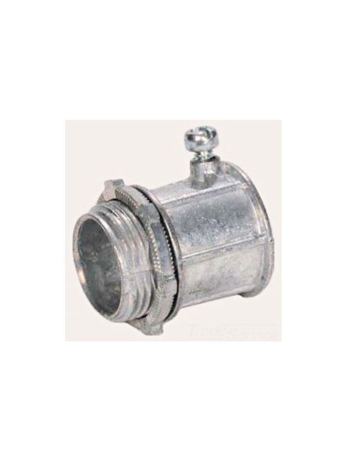 Product image for Steel Electric Products Co. 1112 1 Inch Die-Cast Zinc Set Screw EMT Connector