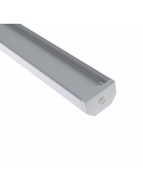 Product image for DIOLED DI-CPCHA-SQ48 CHROMAPATH SQUARE CHANNEL WITH 4 MNTG CLIPS AND 2 END TO END CONNECTOR PLUGS