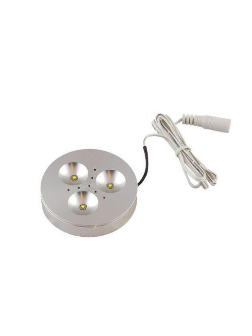 Product image for DIOLED DI-0332-SW TRIANT LED PUCK LIGHT - 12V, 3000K, 82 CRI, WHITE SATIN SATIN FINISH 3000K