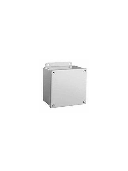 Wiegmann B060403SC 4 x 6 x 3 Inch Gray Steel NEMA 12/13 1-Door Unflanged Metallic Enclosure Wiegmann B060403SC 4 x 6 x 3 Inch Gray Steel NEMA 12/13 1-Door Unflanged Metallic Enclosure