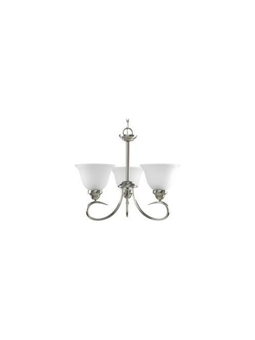 Product image for HOMLTG HS41003-09 3-LT CHANDELIER - UP BRUSHED NICKEL 22-1/4IN BRUSHED NICKEL22-1/4IN