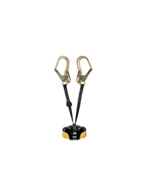 Product image for MSA Safety 10120052 6 Foot 36C Steel Snap Hook Twin Leg Workman Personal Fall Limiter