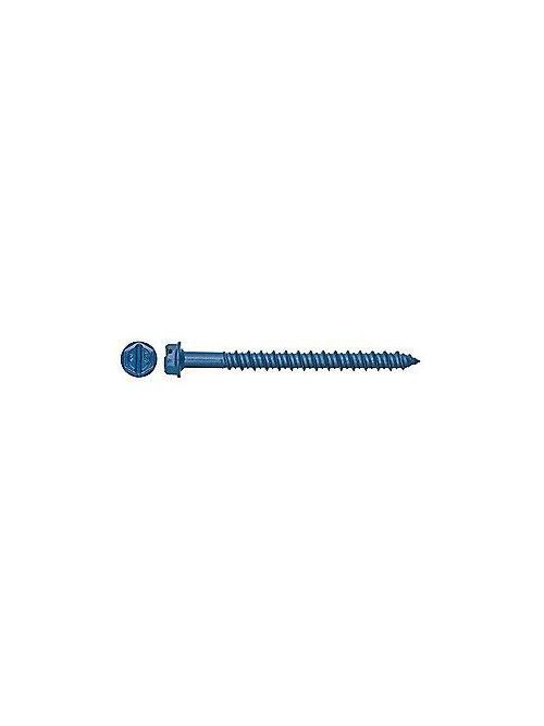 Powers Industries 2704 3/16 x 2-1/4 Inch Blue Hex Head Concrete Screw Powers Industries 2704 3/16 x 2-1/4 Inch Blue Hex Head Concrete Screw