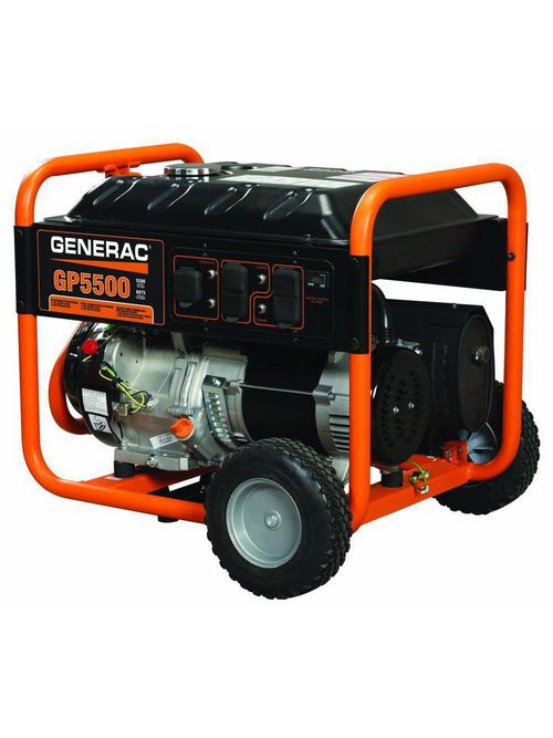 Generac 5939 5500 W 240 VAC 60 Hz Recoil Pull Start Portable Generator ...