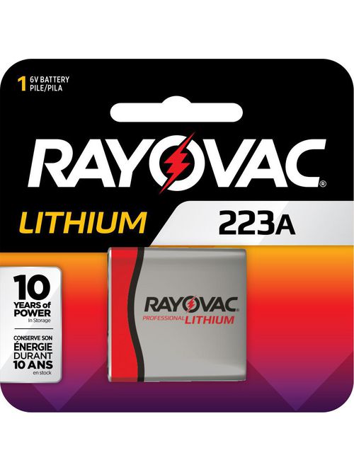 Product image for Rayovac / Spectrum Brands RL223A-1 3 Volt 223A Photo Lithium Battery