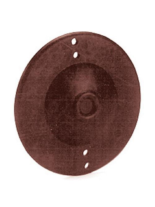 Product image for Carlon 4051 4" Round Phenolic Box Cover w/ Knockout, Brown