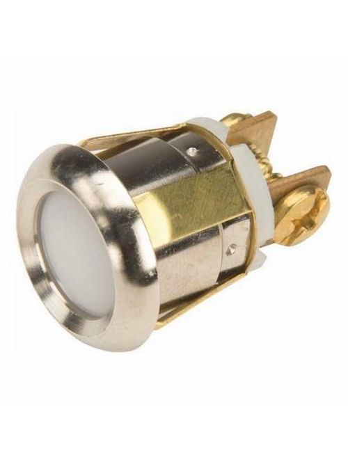 Product image for Edwards Signaling 692-W 12/24/48 Volt 10 Amp Momentary White Recessed Center Low Voltage Push Button