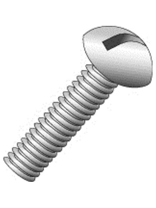 Product image for Cully 51708 10-32 x 1/2" Machine Screws, Round Head, Slotted, Brass
