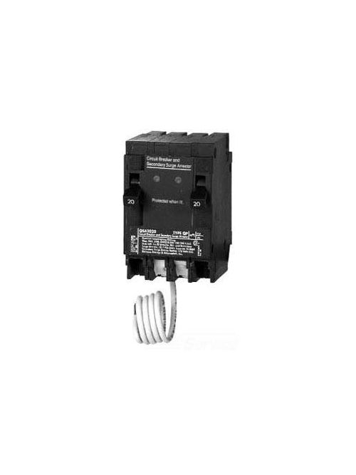 Product image for Siemens QSA2020 1-Pole 240 VAC 20 Amp 10 kA Plug-On Circuit Breaker