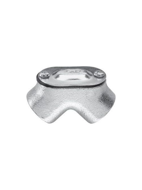 Crouse-Hinds Series 821 3/4 Inch Malleable Iron Female to Female 90 Degrees Rigid Conduit Pull Elbow Crouse-Hinds Series 821 3/4 Inch Malleable Iron Female to Female 90 Degrees Rigid Conduit Pull Elbow