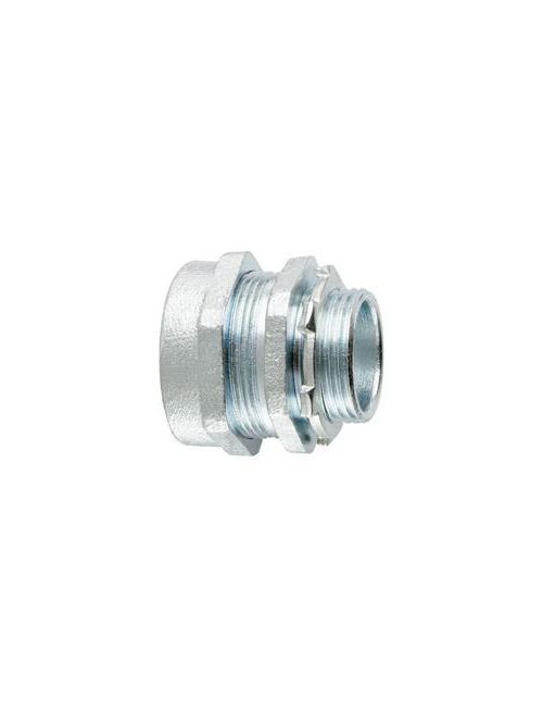 Crouse-Hinds Series CPR17 2-1/2 Inch Malleable Iron Insulated Straight Compression Rigid Conduit Connector Crouse-Hinds Series CPR17 2-1/2 Inch Malleable Iron Insulated Straight Compression Rigid Conduit Connector