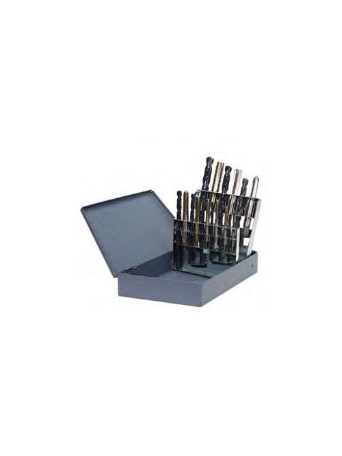 Product image for International Tool Manufacturing TD-SP-019 19-Piece High Speed Steel Tap and Drill Set