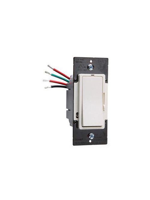 Product image for Pass & Seymour DDH16-PI 120 Volt 1.6 Amp 1-Pole 3-Way Ivory Slide with Preset On/Off Fan Speed Control