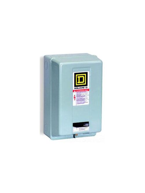 Product image for Square D 8536SCG3V02H10S 110/120 VAC 27 Amp 10 Hp 3-Pole NEMA 1 Full Voltage Non-Reversing Magnetic Starter