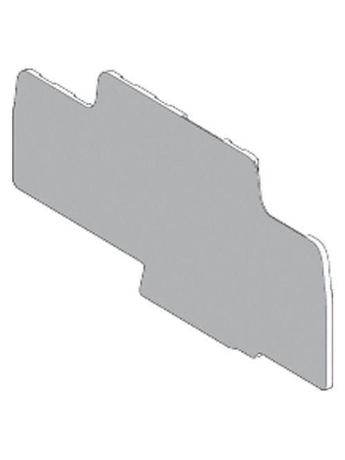Product image for Square D AB1AC6 0.06 Inch Gray Terminal Block End Plate