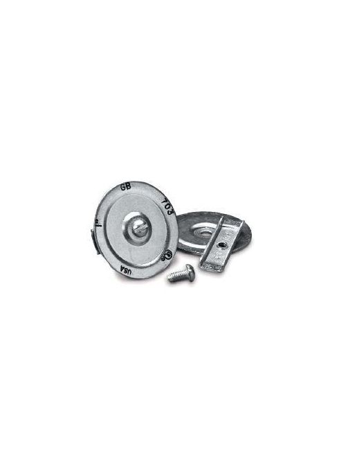 Product image for Gardner Bender KO705 1-1/2" Bolt-On Knockout Seal, Galvanized Steel
