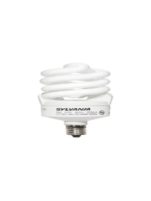 Product image for Sylvania 26932 13 W 82 CRI 3500 K 825 lm Candelabra Base Electronic Compact Fluorescent Lamp