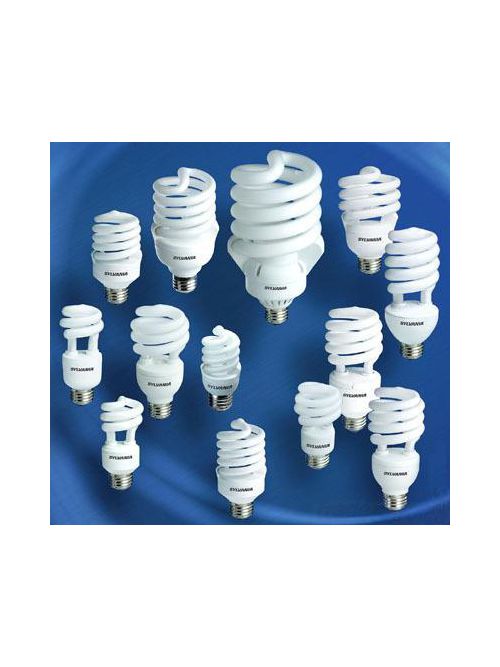 Product image for Sylvania 29734 13 W 82 CRI 2700 K 800 lm Candelabra Base Micro-Mini Twist Electronic Compact Fluorescent Lamp