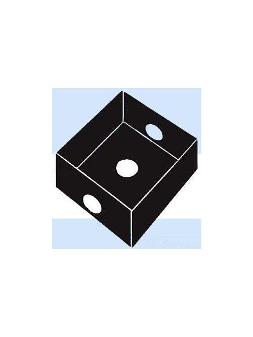 Product image for Mulberry 30233W 2-Gang Weatherproof Box, Detachable Lugs, (3) 1/2" Hubs, 2" Deep, Die-Cast Aluminum, 30.5cu.in, White