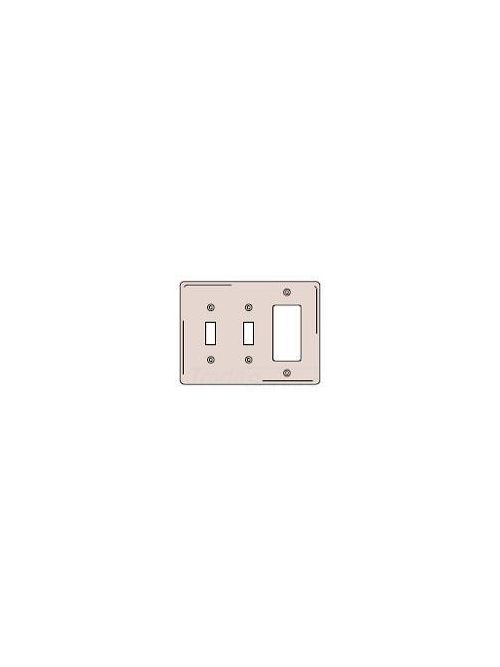 Product image for Hubbell PJ226WA 3G NYL 2SW/GFCI PLT