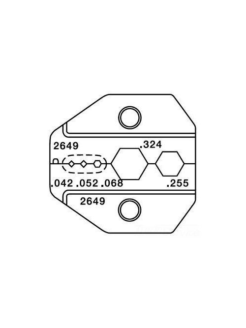 Product image for GRN PA2649 DIE 75-OHMCX BLISTER