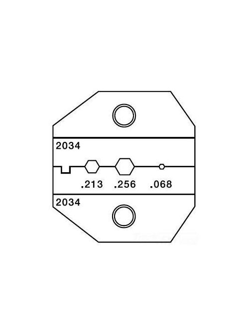 Product image for GRN PA2034 DIE RG58/59/62AU COAX
