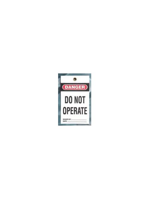 Product image for NSI LT-7 Vinyl Do Not Operate Legend Heavy Duty Danger Warning Lockout Tag
