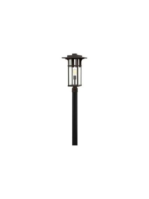 Product image for Manhattan 1 Light Large Post Lantern - Oil Rubbed Bronze