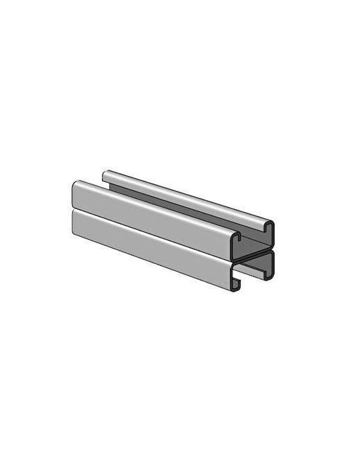 Product image for P-STRUT PS500-2T3-10PG BK/BK SHALLOW CHANNEL PRE-GALV 10FT G134A1 H-164-10-A-10-PG