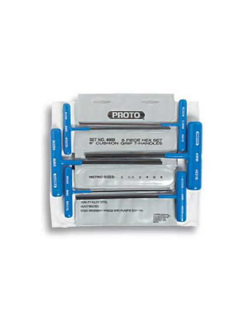 Product image for Proto J4969-TT Set Hex Key T Handle 6 Pc-Teth