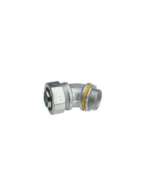 Crouse-Hinds Series LTB12545 1-1/4 Inch Malleable Iron Insulated 45 Degrees Liquidtight Conduit Connector Crouse-Hinds Series LTB12545 1-1/4 Inch Malleable Iron Insulated 45 Degrees Liquidtight Conduit Connector