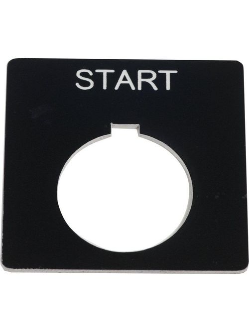 Product image for Square D 9001KN101BP Type K 30 mm Push Button Legend Plate