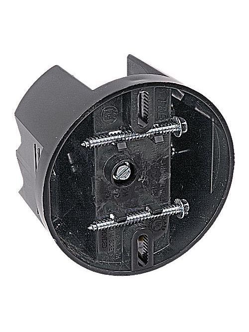 Product image for Carlon CFB-12 4" Round Ceiling Fan/Fixture Box, Saddle-Type, 2-3/8" Deep, Polycarbonate, 12.0cu.in