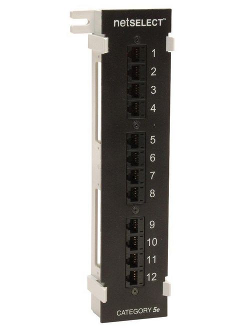 Product image for HUBW NS5E12U PATCH PANEL CAT5E 12 PORT UNI