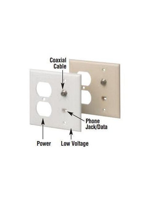 Product image for Arlington LVD2HCA Dual Volt Cover, Almond